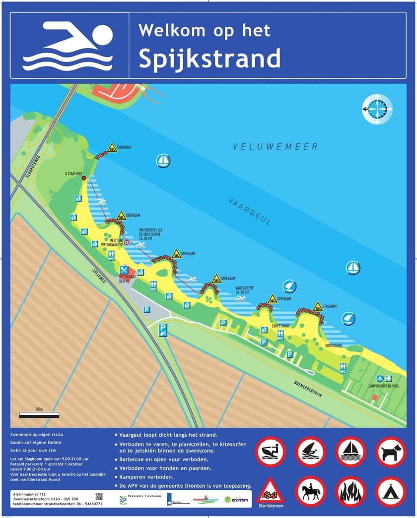 Infobord Spijkstrand
