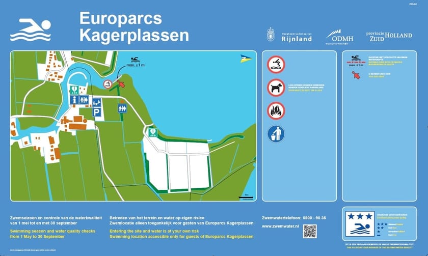 Infobord Europarcs Kagerplassen