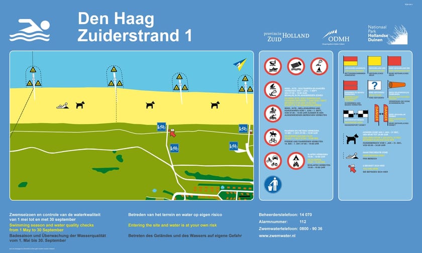 Infobord Den Haag Kijkduin