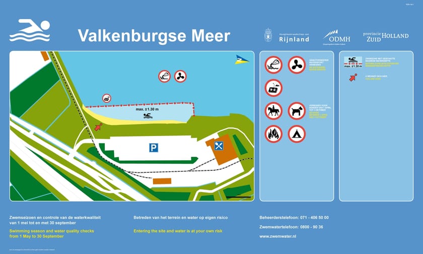 Infobord Valkenburgse Meer