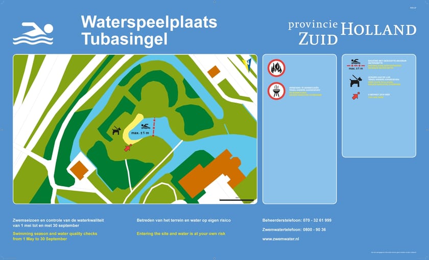 Infobord Waterspeelplaats Tubasingel