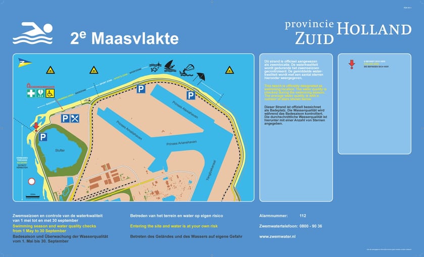 Infobord Tweede Maasvlakte