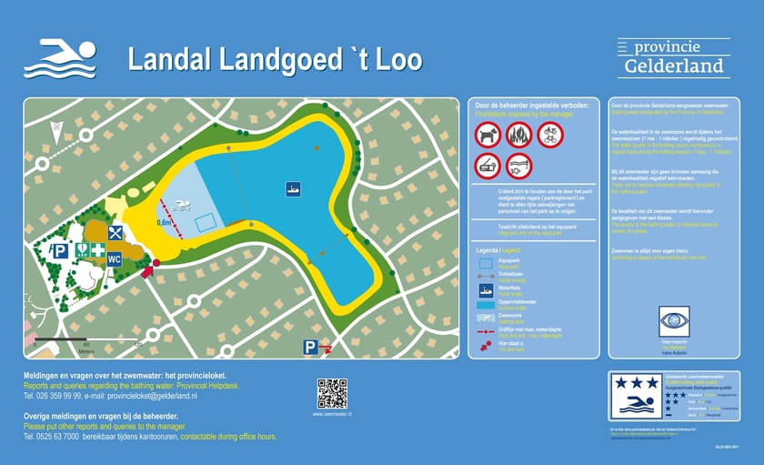 Infobord Landal Landgoed 't Loo