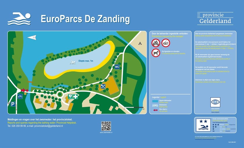 Infobord EuroParcs De Zanding