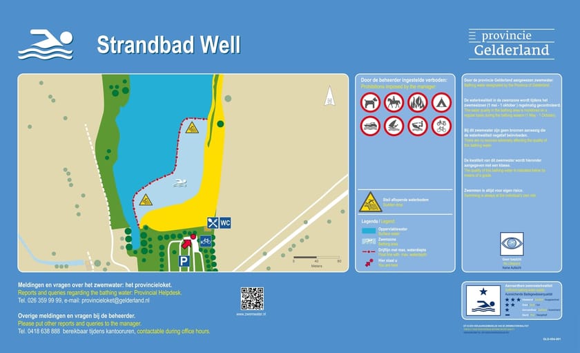 Infobord Strandbad Well