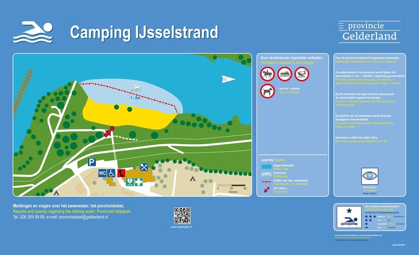 Infobord Camping Ijsselstrand
