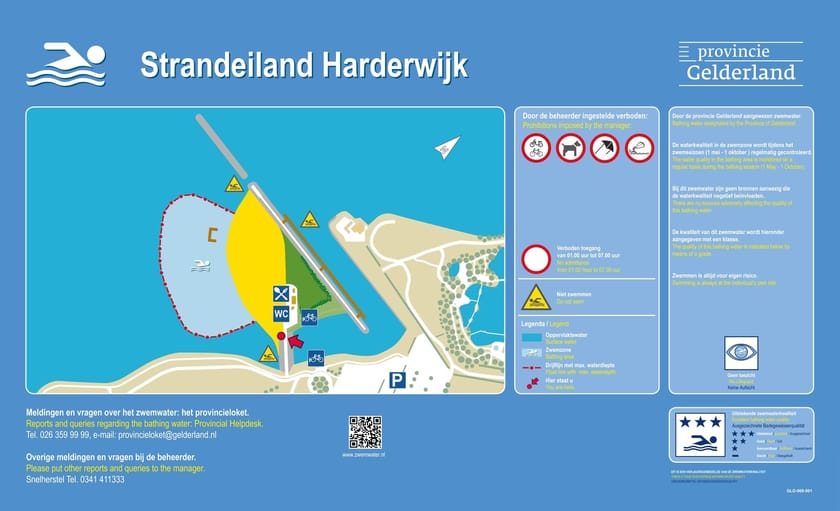 Infobord Strandeiland Harderwijk
