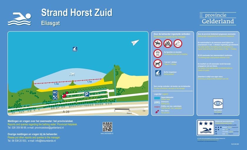 Infobord Strand Horst Eliasgat