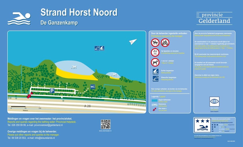 Infobord Strand Horst Ganzenkamp