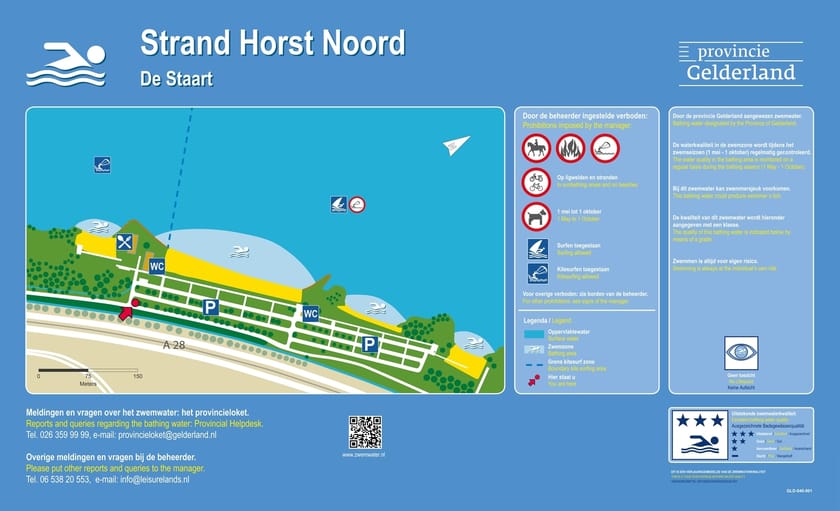 Infobord Strand Horst De Staart