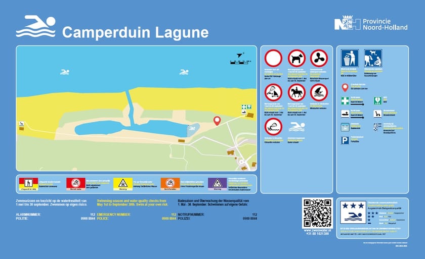 Infobord Camperduin Lagune