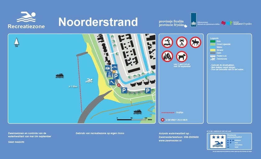 Infobord Noorderstrand