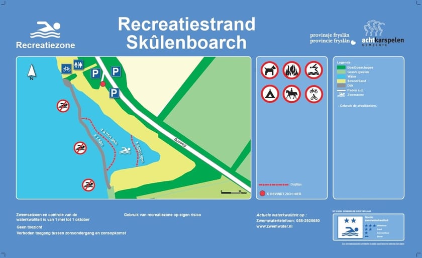 Infobord Skûlenboarch, Drogeham
