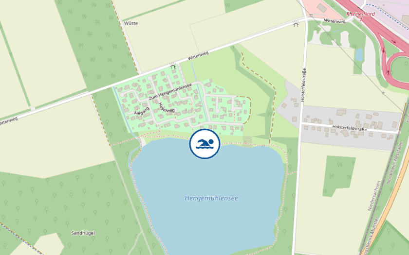 Kaart Baggersee Holsterfeldstraße - Salzbergen