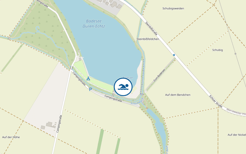 Kaart Echtzer See - Campingplatz
