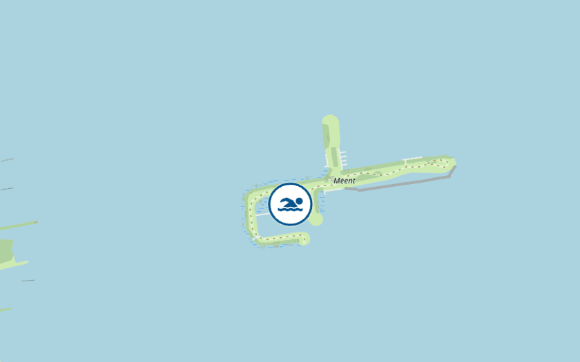Kaart Strandje Loosdrechtse Plassen Meent Breukelen