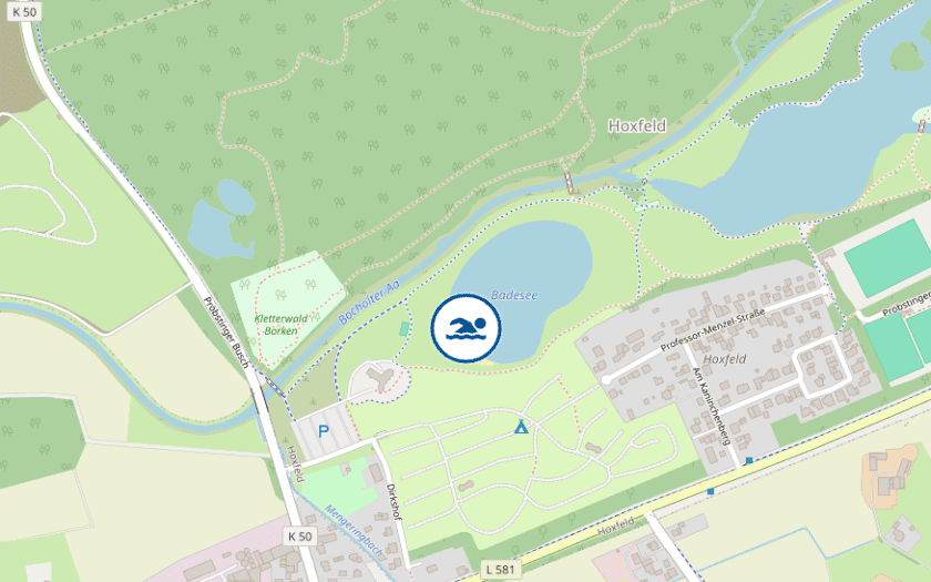 Kaart Pröbstingsee - Badestelle