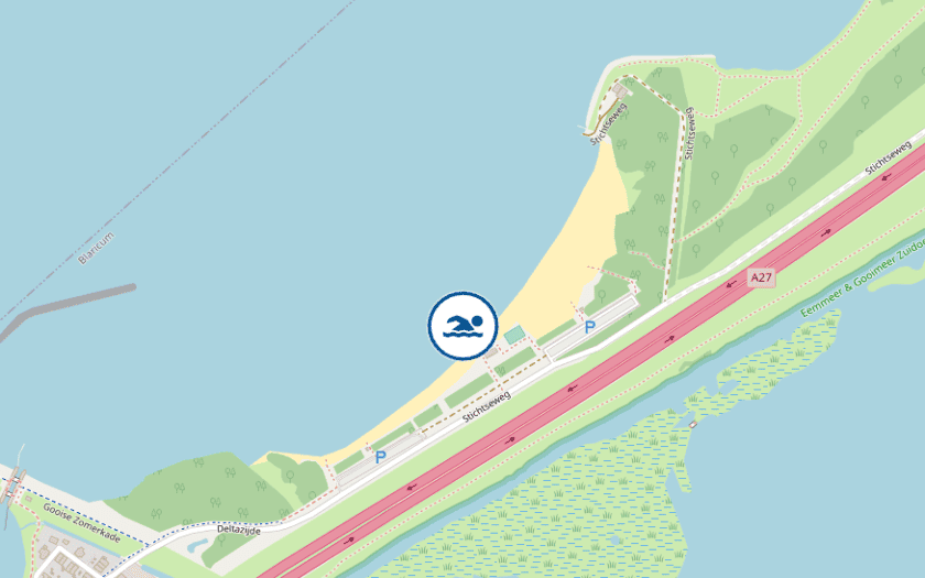 Kaart Recreatieplas Stichtsebrug Blaricum