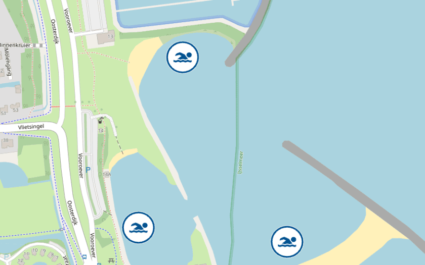 Kaart Recreatieplas Vlietsingel Medemblik