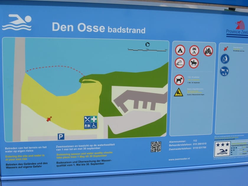 Infobord Den Osse Badstrand