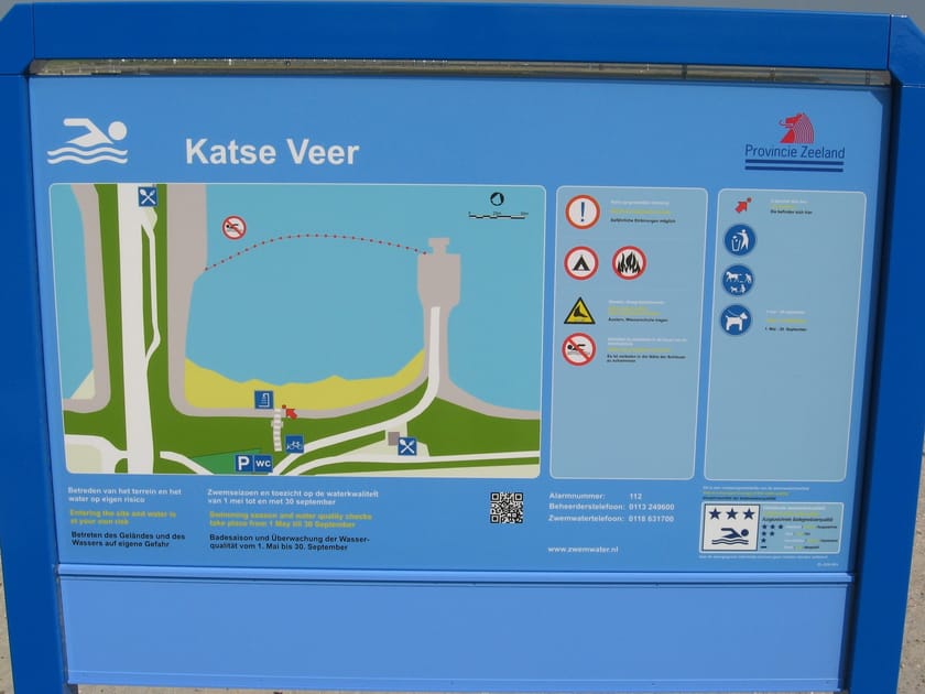 Infobord Katse Veer Badstrand